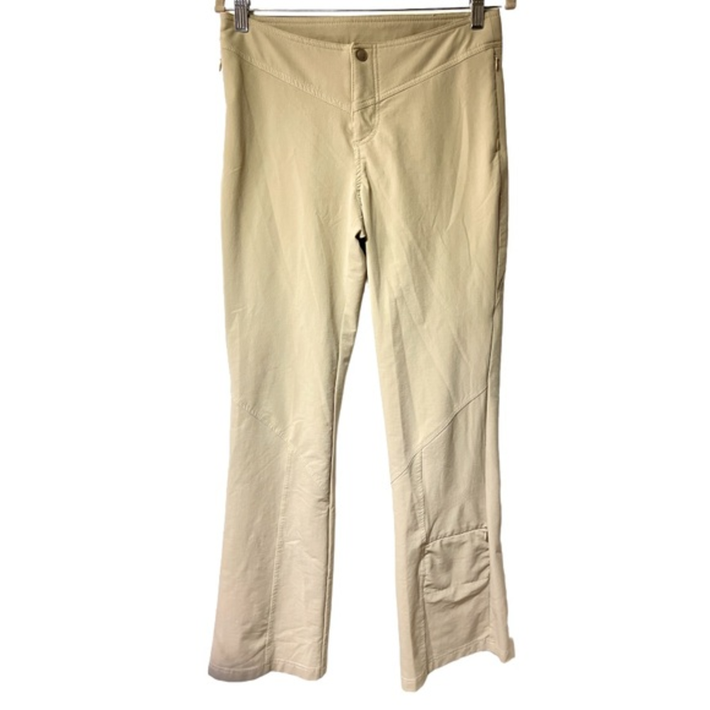 Athleta‎ Tan Dipper Hiking Cargo Stretch Boot Cut Pants 4